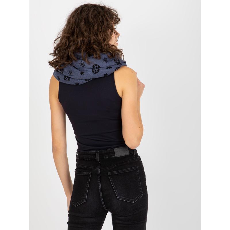 Dámská šála s potiskem CLAIRE tmavě modrá
