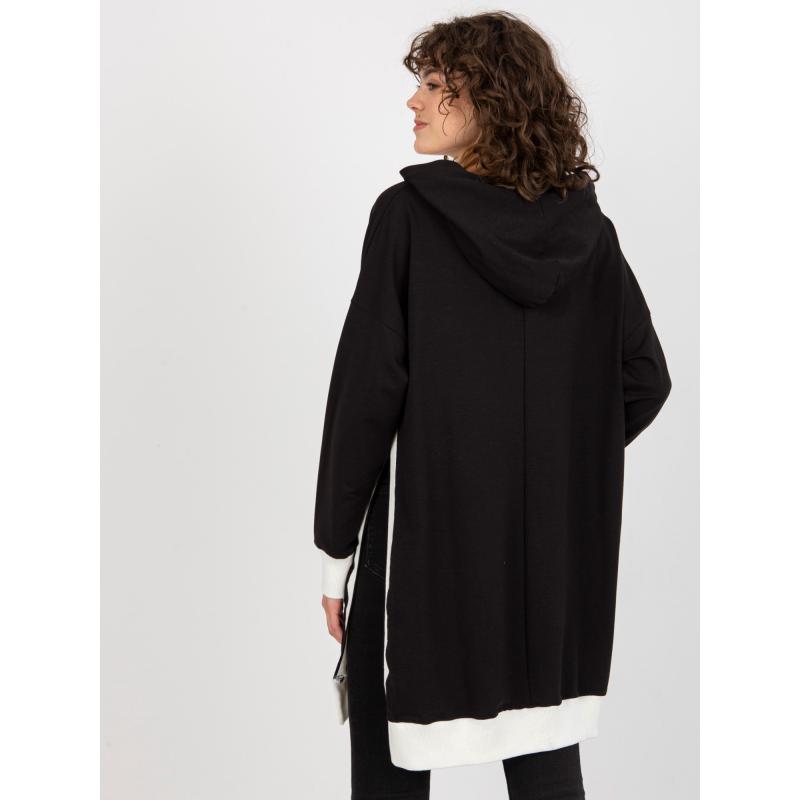 Dámska mikina s nápismi a kapucňou SUMMER čierna