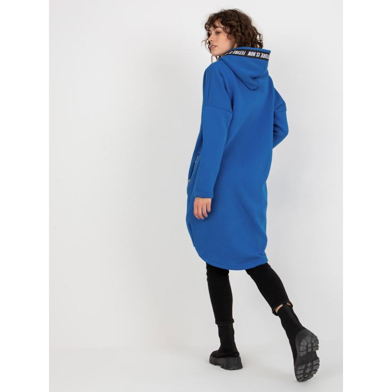 Dámská mikina s oversize kapucí RAINA tmavě modrá 