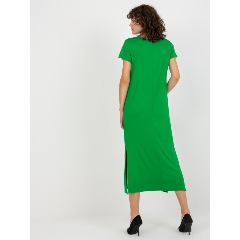 Dámské šaty s rozparky LILIANE zelené 