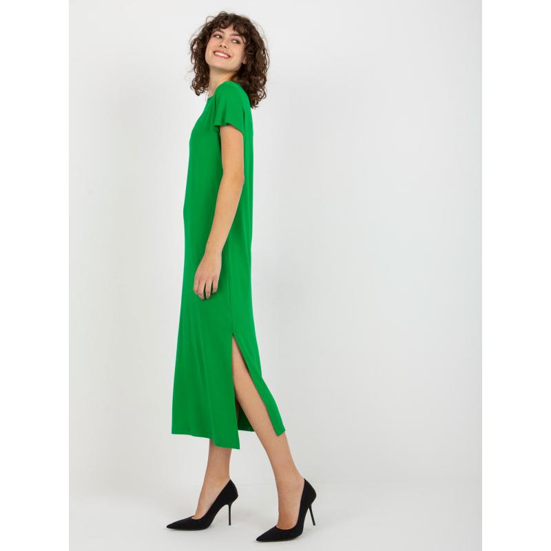 Dámské šaty s rozparky LILIANE zelené 