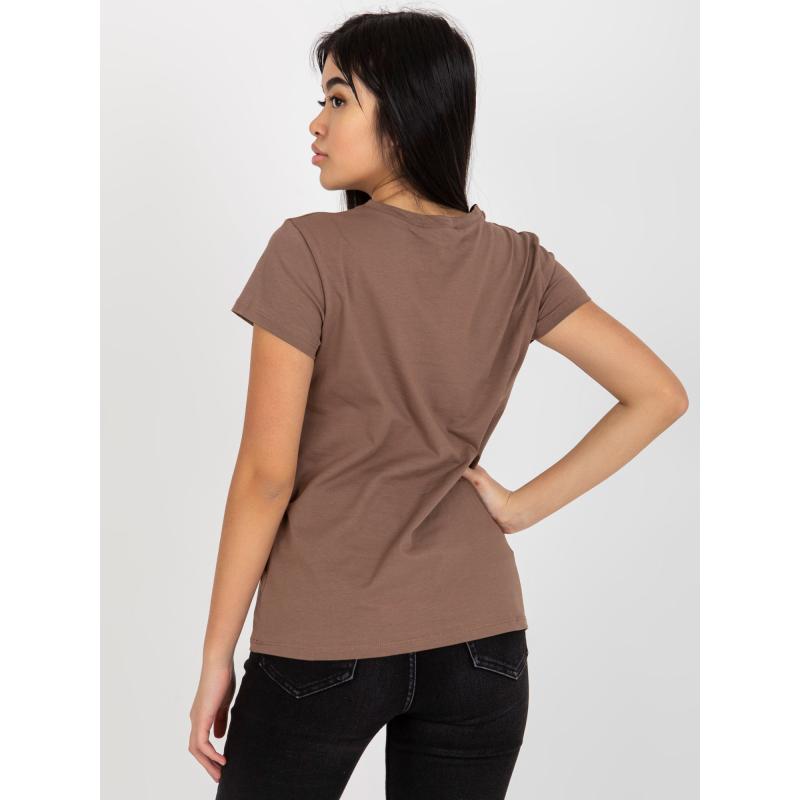 Női nyakkendős póló PEACHY barna