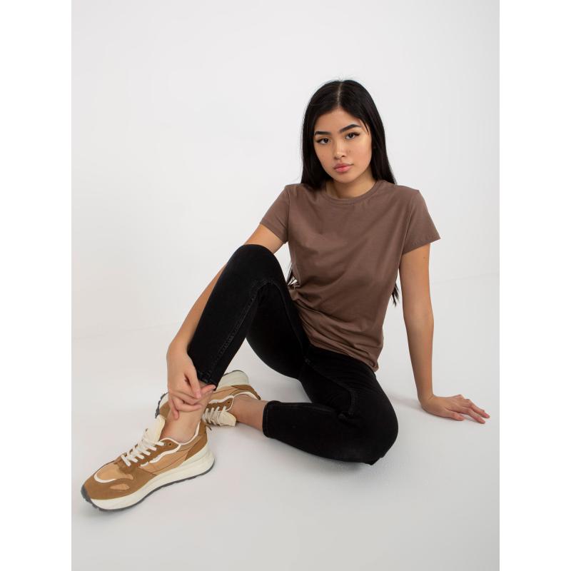 Női nyakkendős póló PEACHY barna