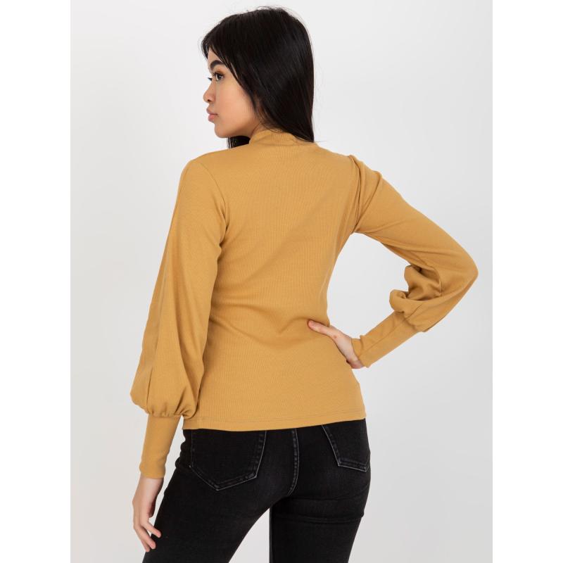 Dámská halenka pruhovaná RUE PARIS hnědá