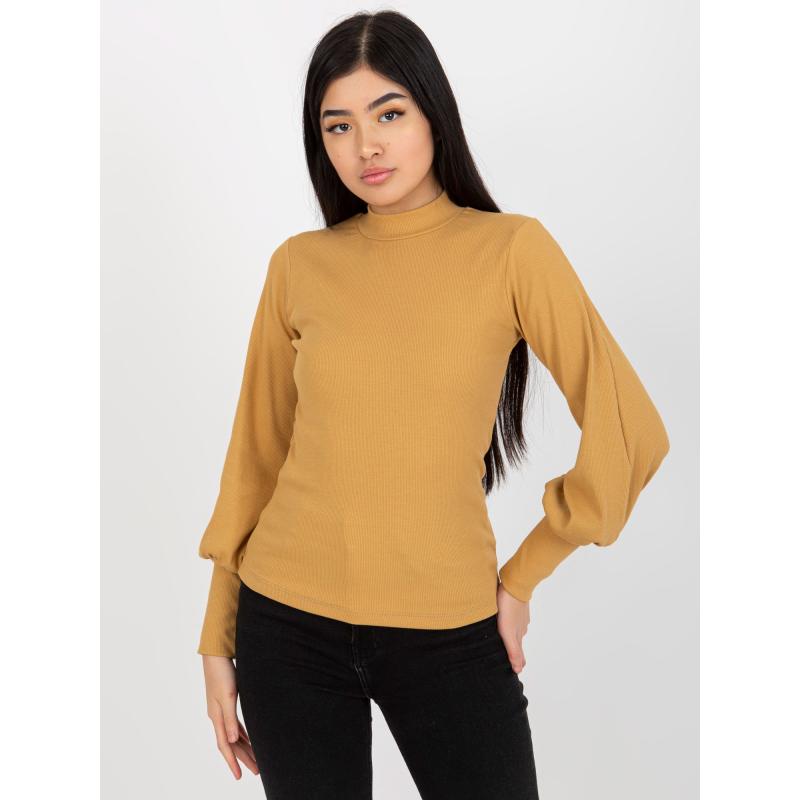 Dámská halenka pruhovaná RUE PARIS hnědá