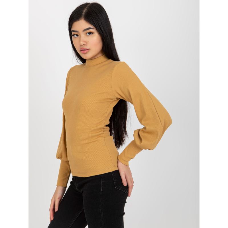 Dámská halenka pruhovaná RUE PARIS hnědá