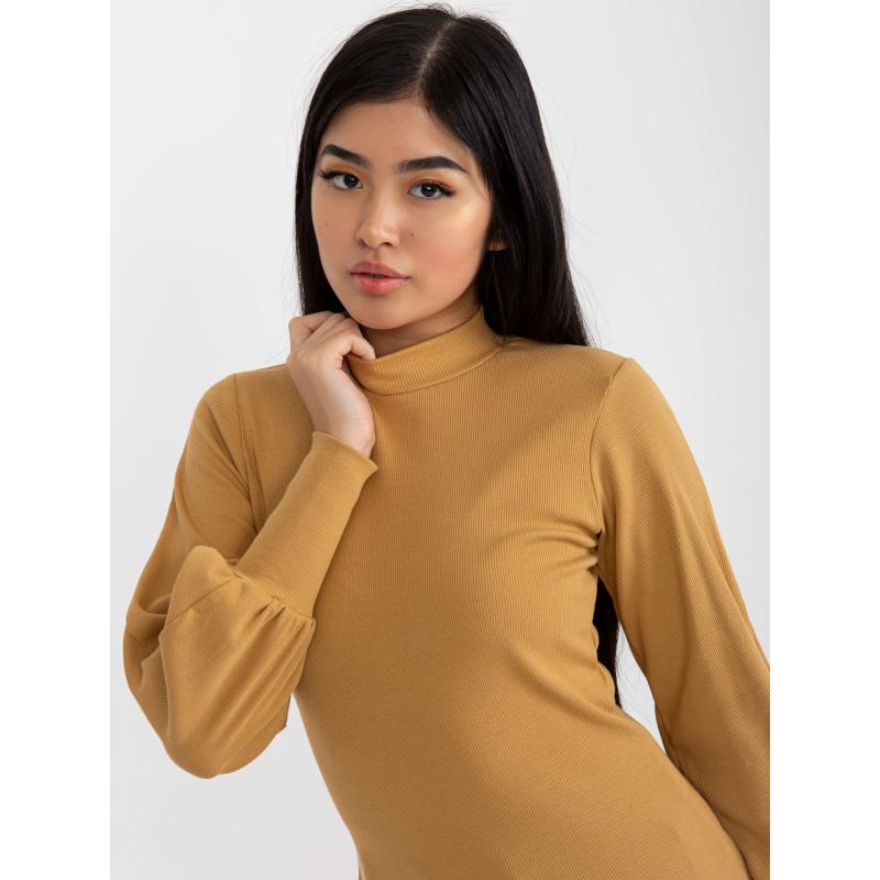 Dámská halenka pruhovaná RUE PARIS hnědá