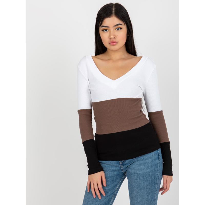 Dámská halenka pruhovaná RUE PARIS černobílá 