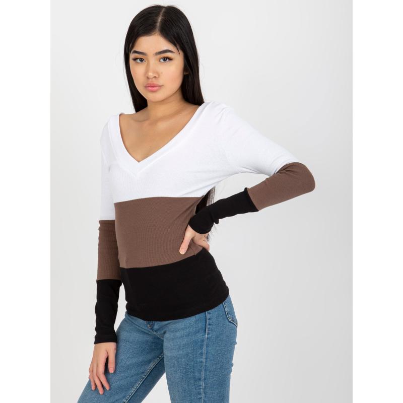 Dámská halenka pruhovaná RUE PARIS černobílá 