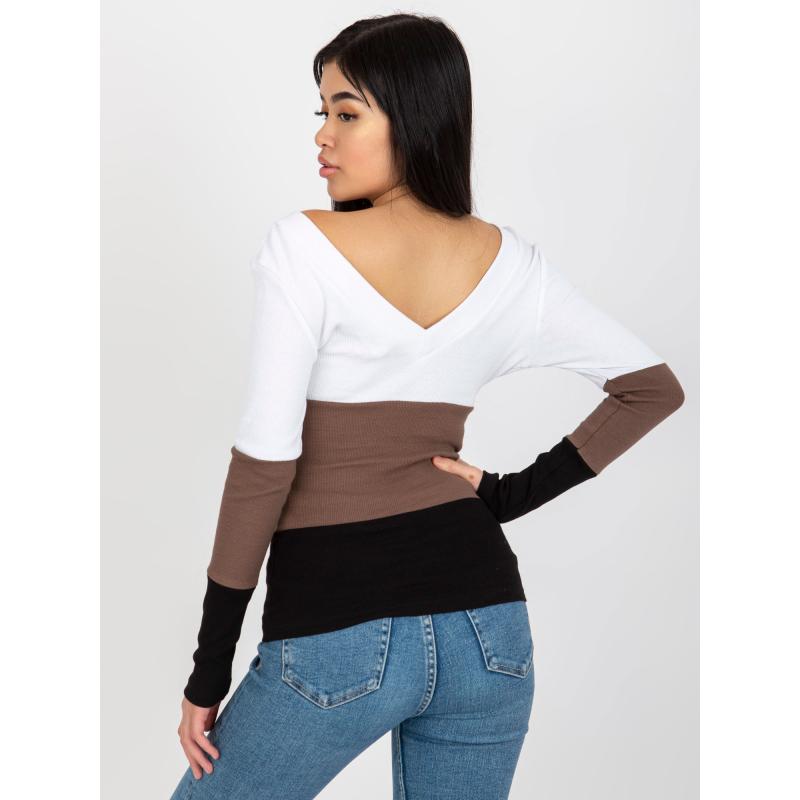 Dámská halenka pruhovaná RUE PARIS černobílá 