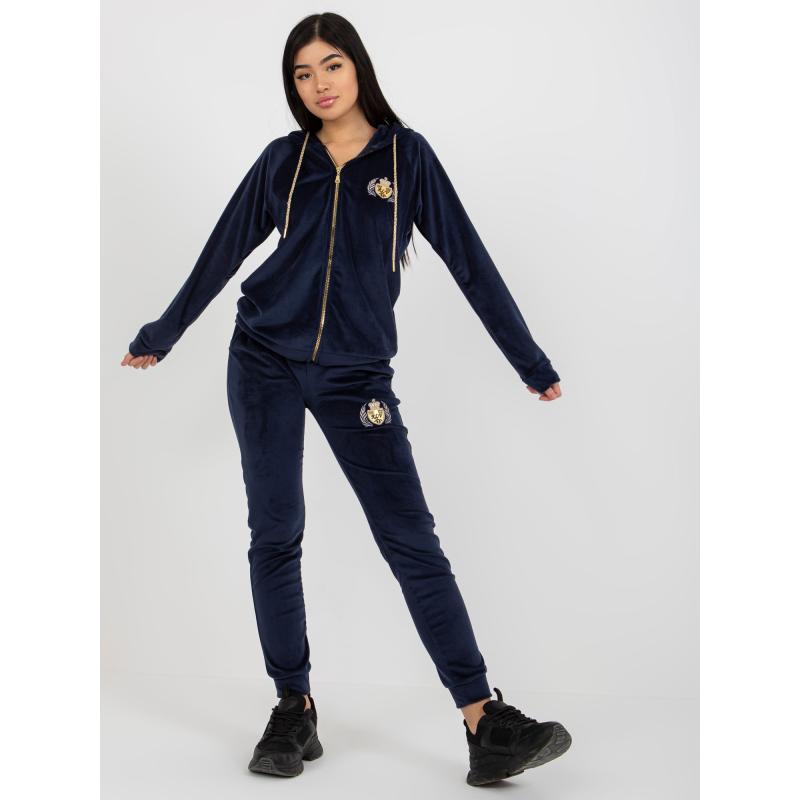 Dámský velurový komplet KATIE námořnicky modrý