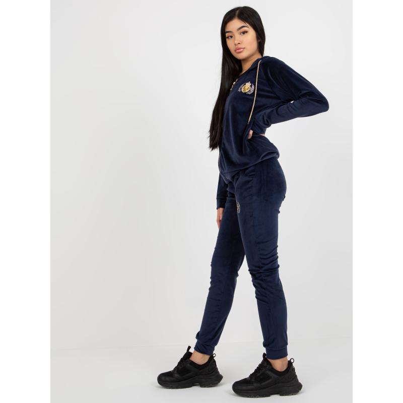 Dámský velurový komplet KATIE námořnicky modrý