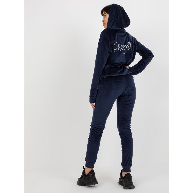 Dámský velurový komplet KATIE námořnicky modrý