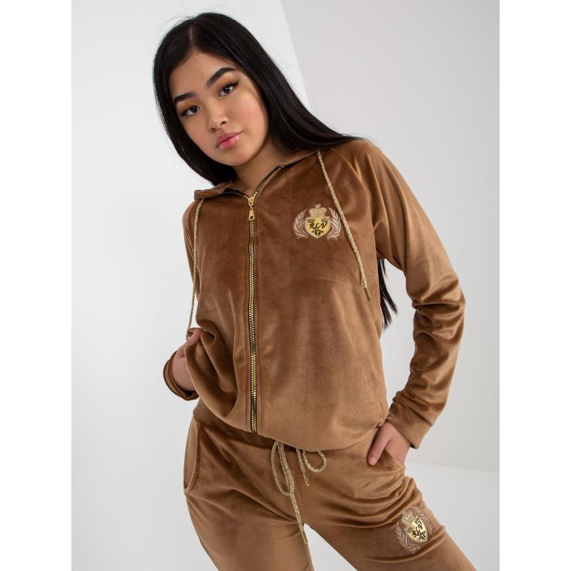 Női szett nadrággal CORTNEY barna