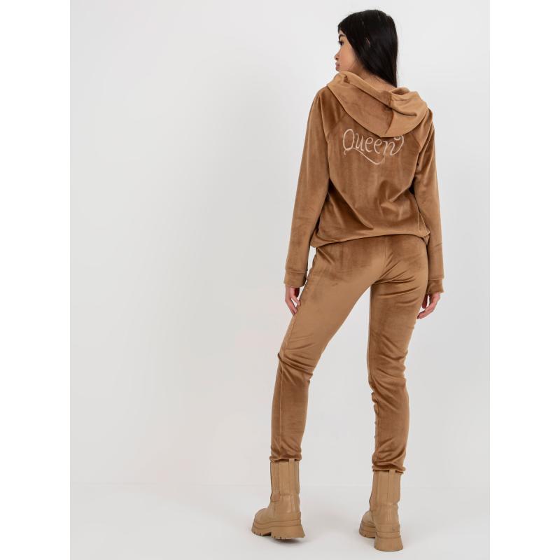 Női szett nadrággal CORTNEY barna