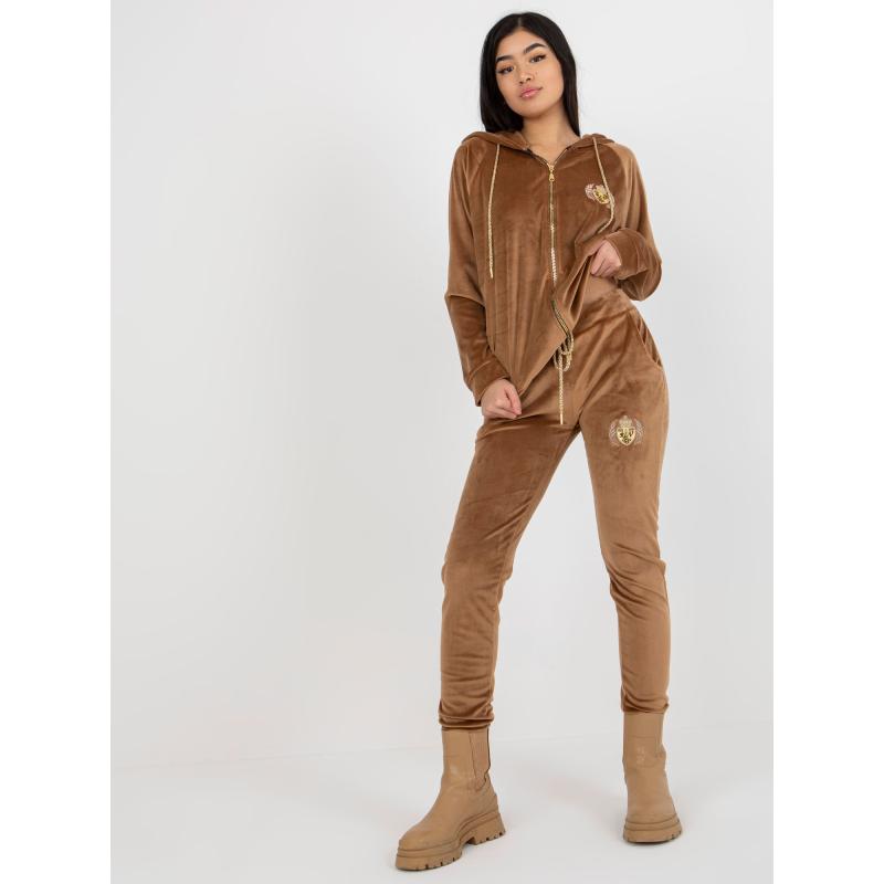 Női szett nadrággal CORTNEY barna