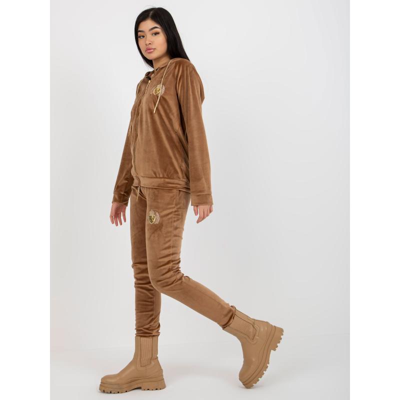 Női szett nadrággal CORTNEY barna