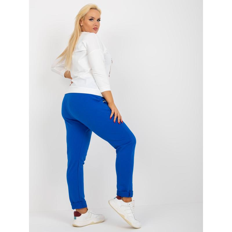 Női melegítőnadrág zsebekkel SAVAGE sötétkék