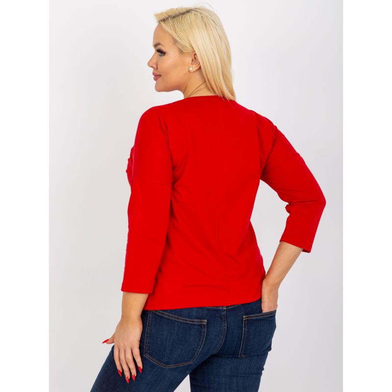 Dámská halenka plus size LEA červená 