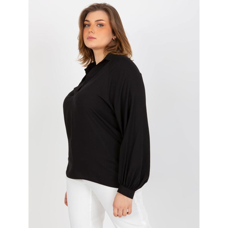 Dámská halenka plus size MYRIAN černá 