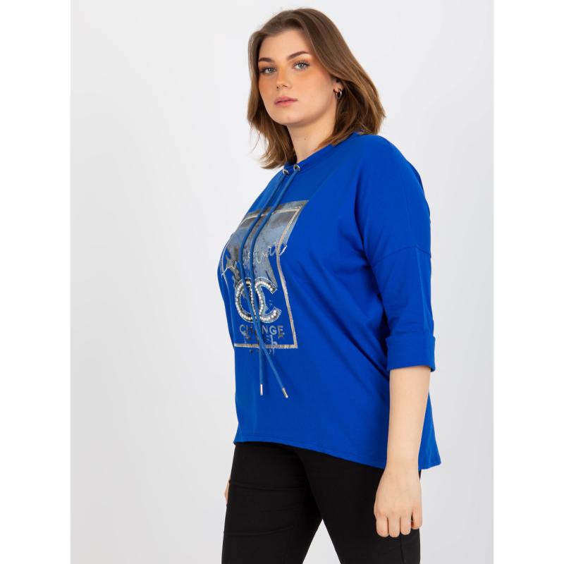 Dámská halenka plus size ONDA tmavě modrá  