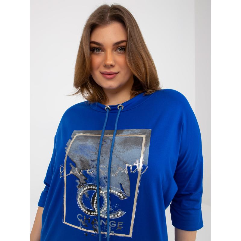 Dámská halenka plus size ONDA tmavě modrá  