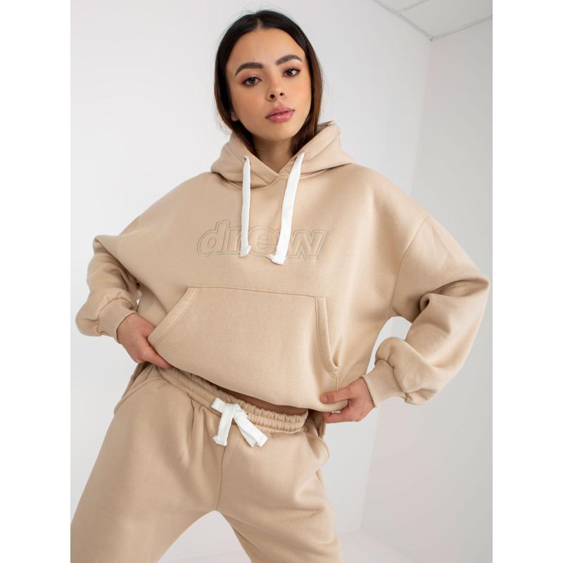 Dámská souprava dvoudílná tepláková MELISSA oversize béžová 