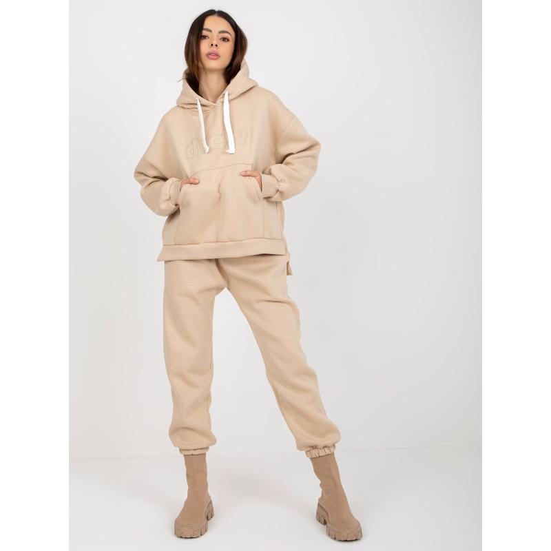 Dámská souprava dvoudílná tepláková MELISSA oversize béžová 