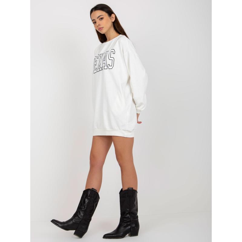 Dámská halenka s nápisy a kapsami ELOISE ecru 