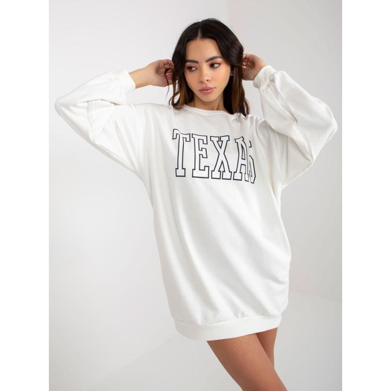 Dámská halenka s nápisy a kapsami ELOISE ecru 