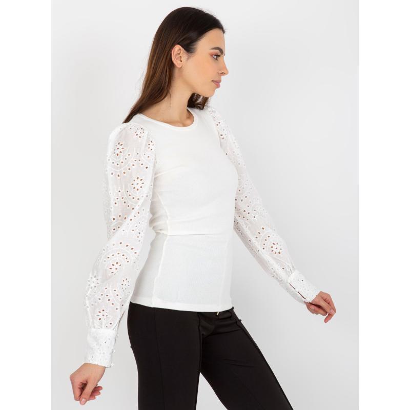 Dámská halenka s rukávy pruhovaná OCH BELLA bílá  