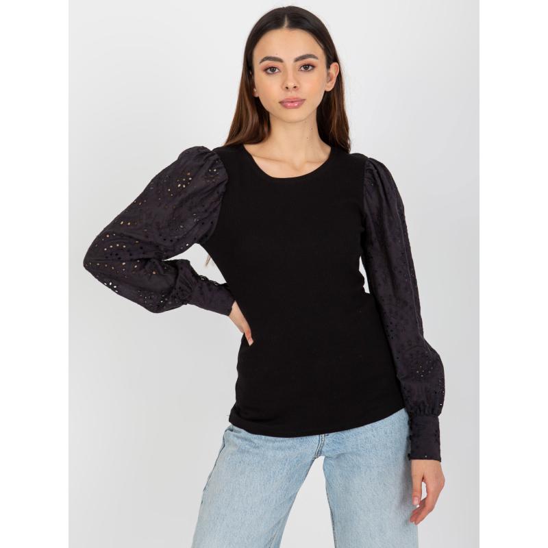 Dámská halenka s projmutými rukávy OCH BELLA černá  