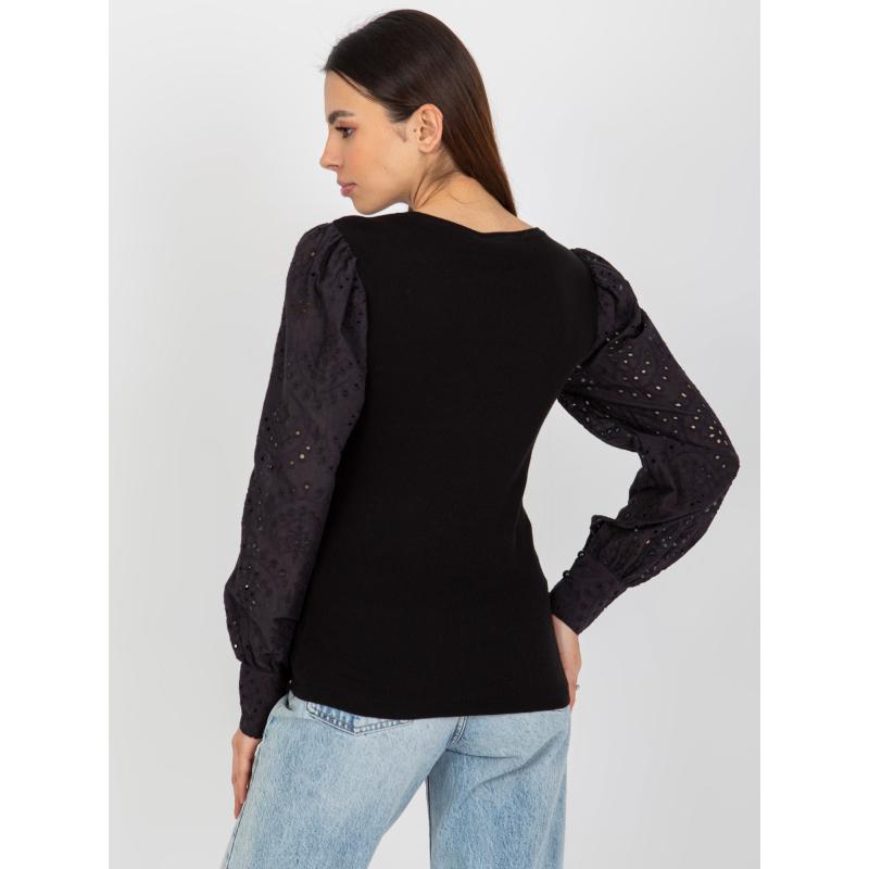 Dámská halenka s projmutými rukávy OCH BELLA černá  