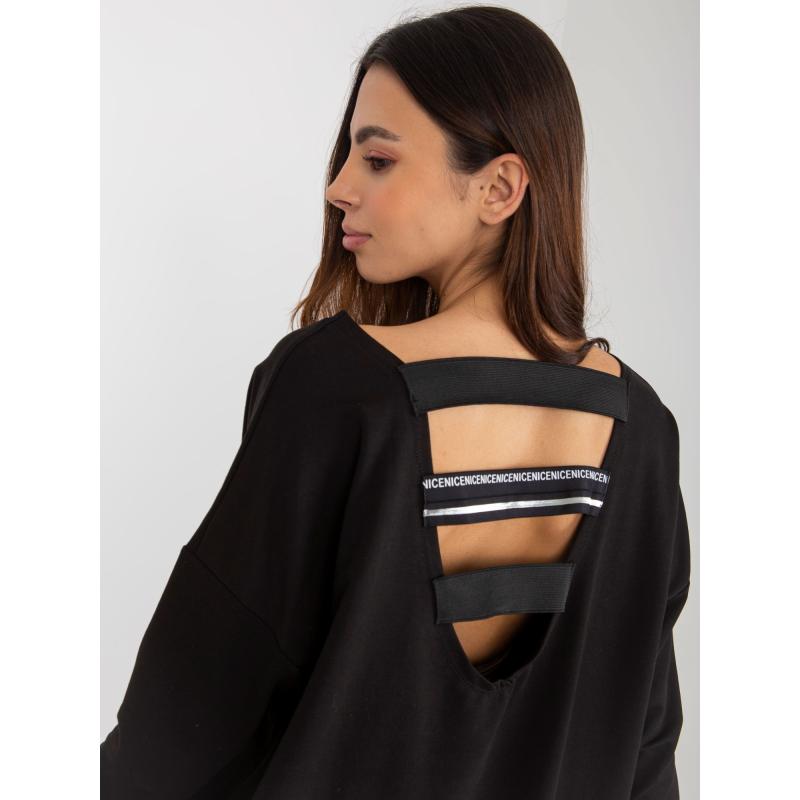 Dámské šaty s výstřihem do V SABRINA černé 