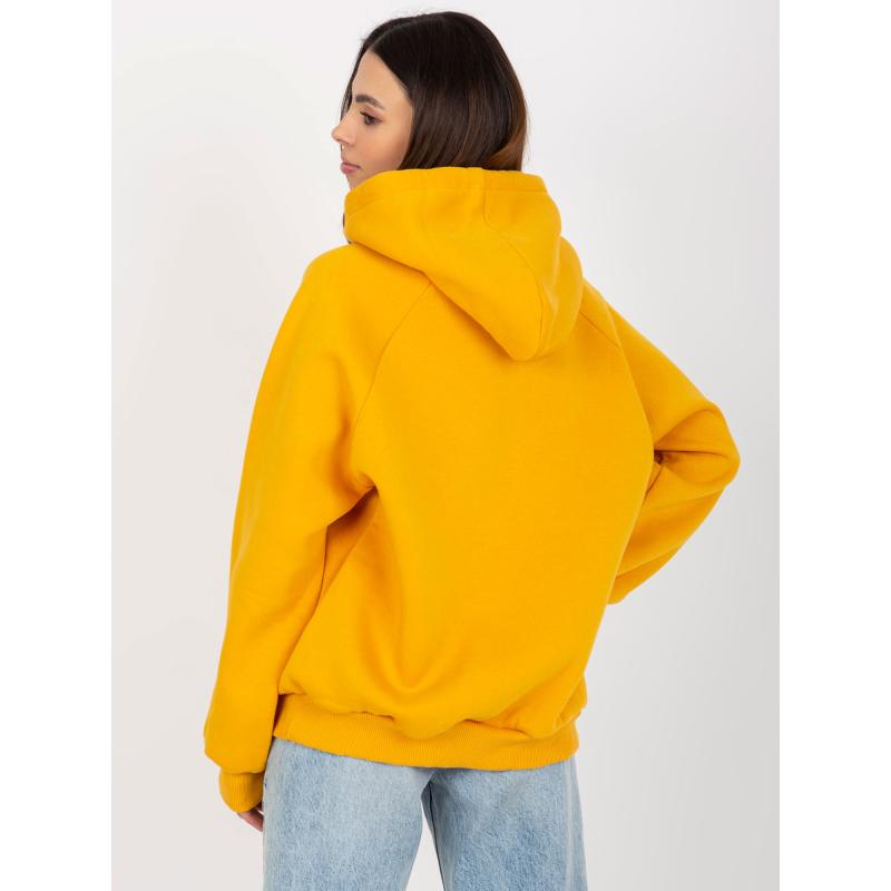 Dámská mikina s kapucí DEBBY tmavě žlutá 
