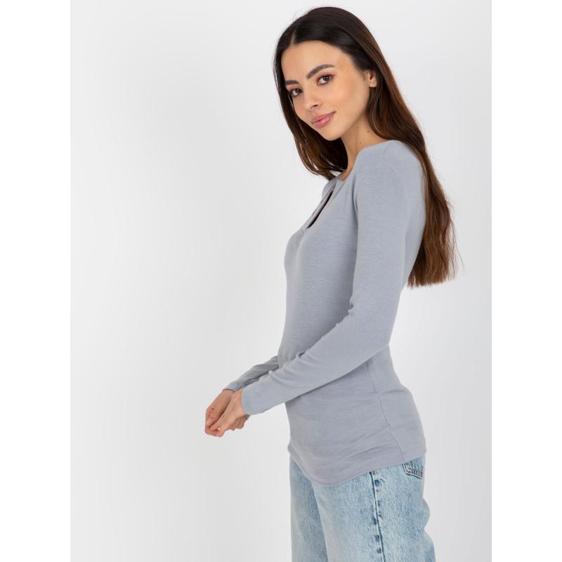 Dámská halenka vypasovaná viskózová HAILY šedá 