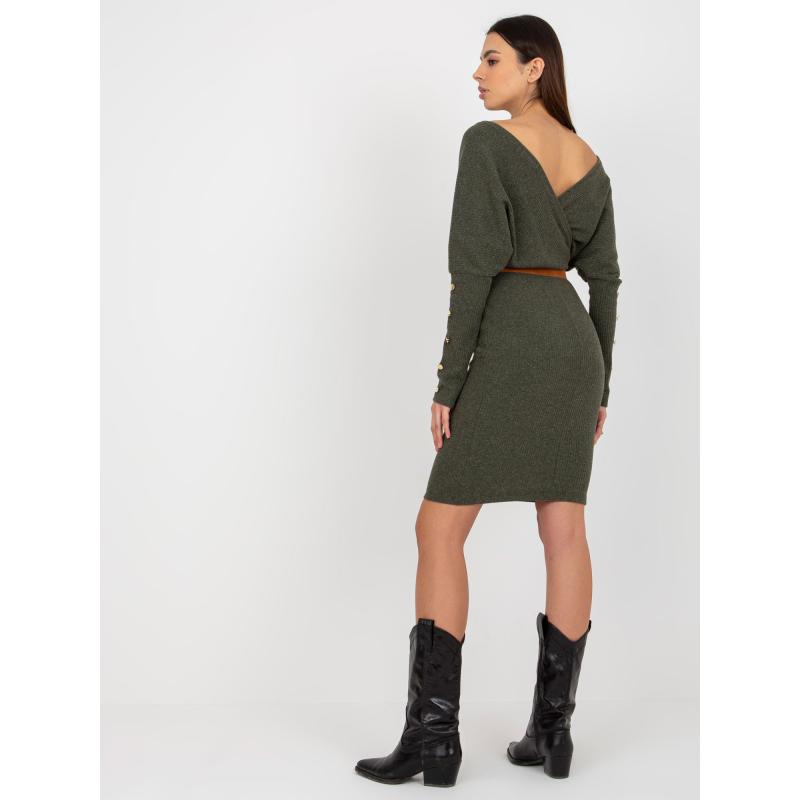 Dámské šaty OCH BELLA khaki 