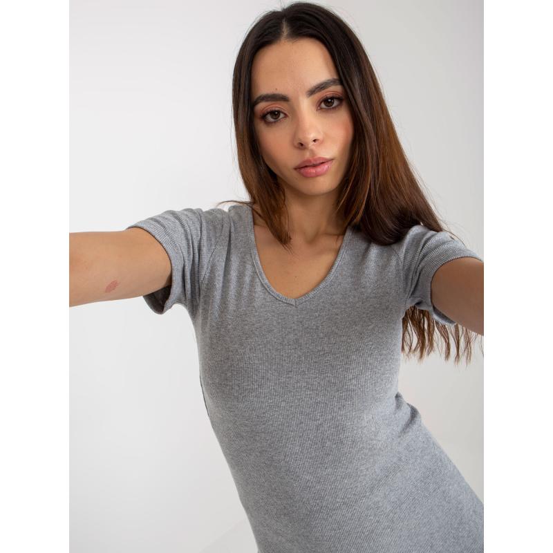 Dámská halenka s výstřihem ALI šedá 