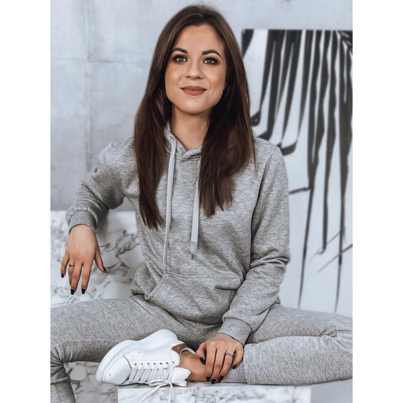 Női pulóver BASIC szürke