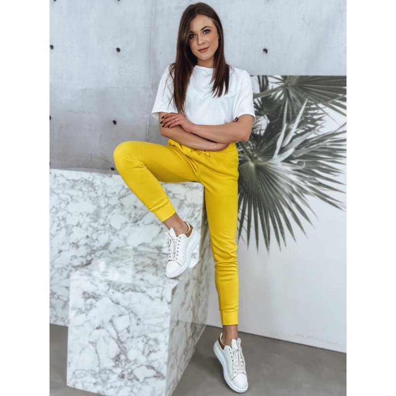 Dámské tepláky FITS žluté