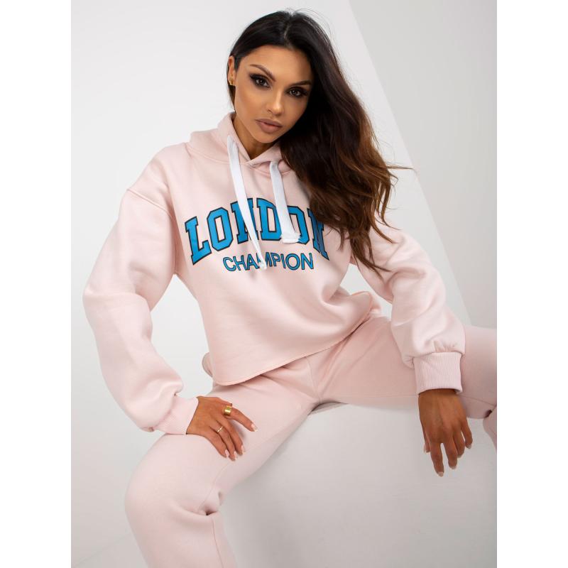 Női nyomtatott szett LARAINA világos rózsaszín és kék