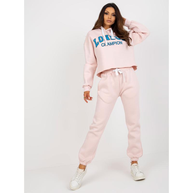 Női nyomtatott szett LARAINA világos rózsaszín és kék