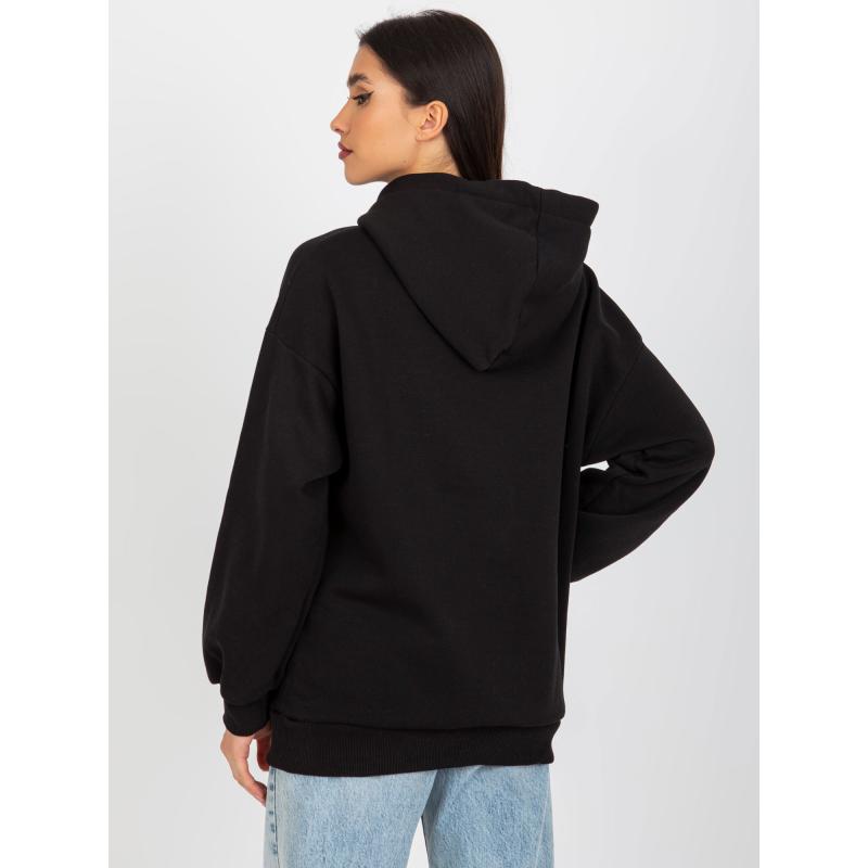 Dámská mikina s kapucí MEA černá  