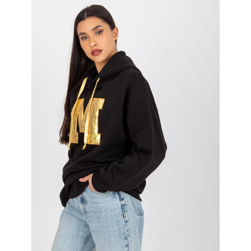 Dámská mikina s kapucí MEA černá  