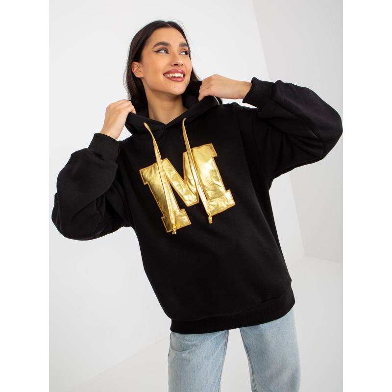 Dámská mikina s kapucí MEA černá  