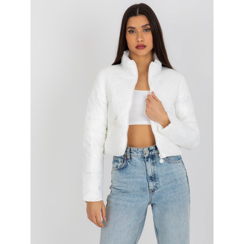 Dámská bunda bez kapuce prošívaná BROOK ecru 