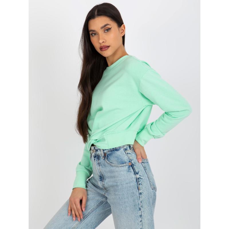 Dámska mikina s kapucňou ALANIS mätová