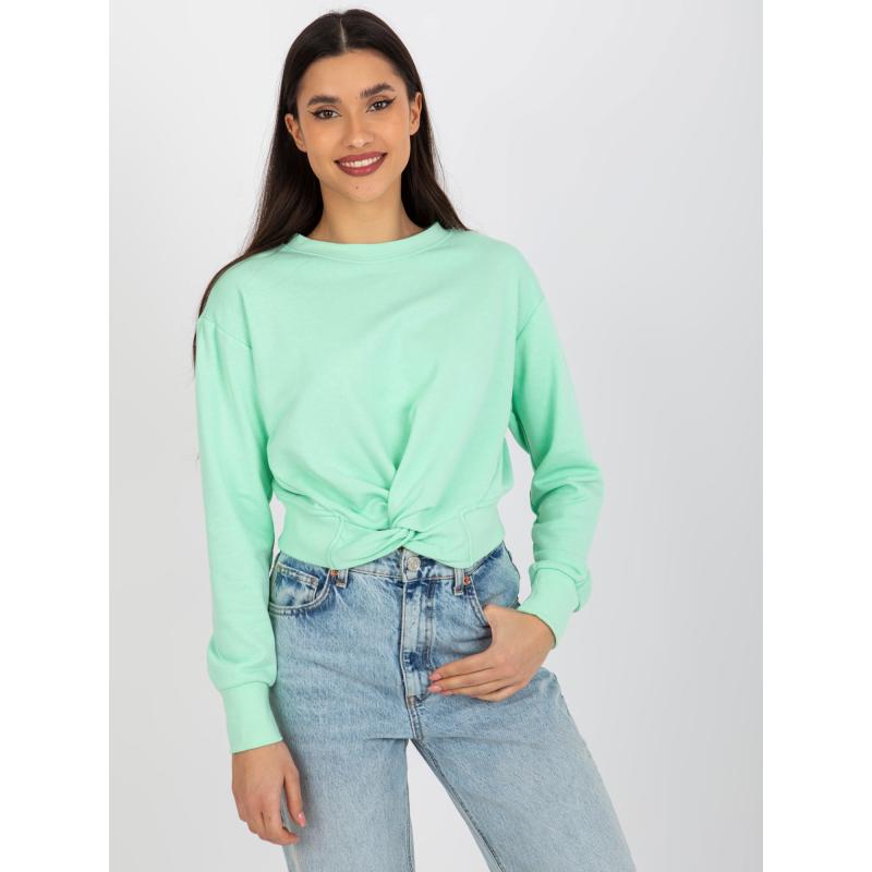 Dámska mikina s kapucňou ALANIS mätová