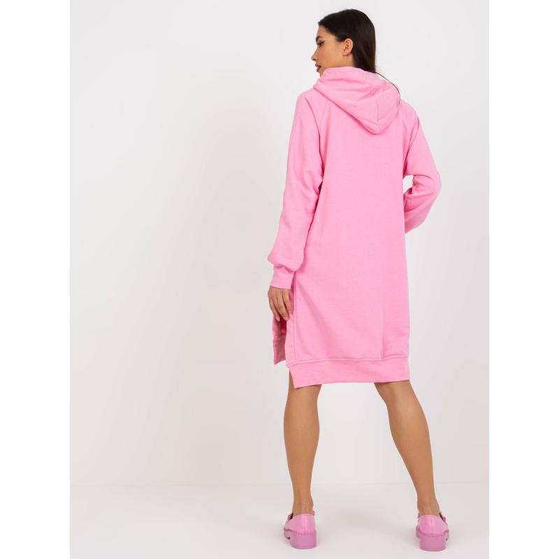 Női pulóver ruha zsebekkel WIN rózsaszín WIN rózsaszín