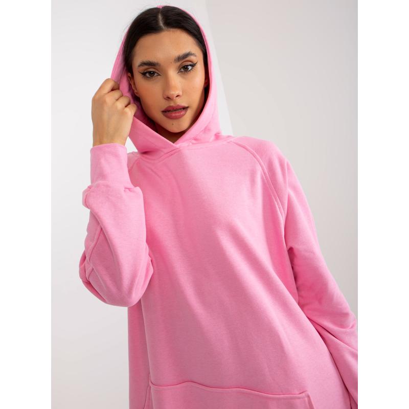 Női pulóver ruha zsebekkel WIN rózsaszín WIN rózsaszín